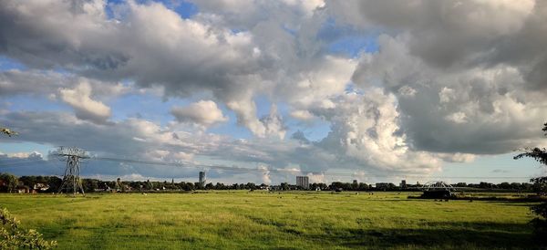 Panoramic view of landscape against sky