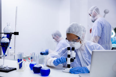 Scientist working in laboratory