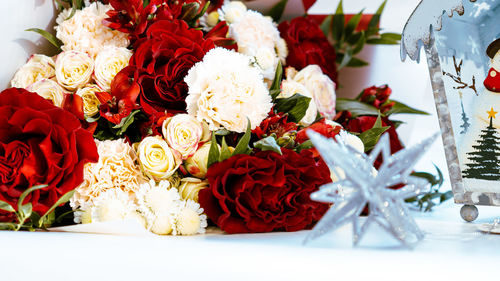 Close-up of rose bouquet