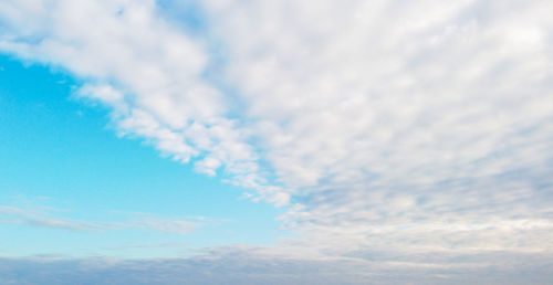 Low angle view of clouds in sky