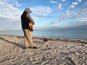 Dog on the beach