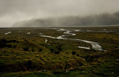 Scenic view of landscape against sky