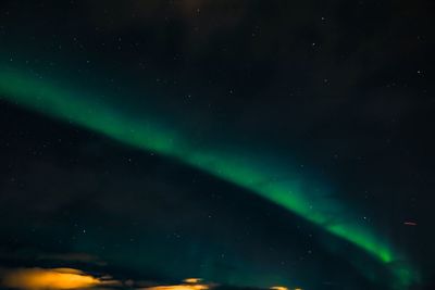 Low angle view of star field against sky at night