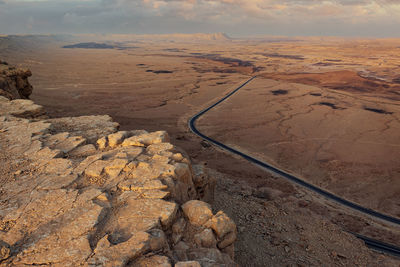 Ramon crater in the negev desert. 