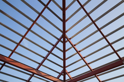 Low angle view of skylight against sky