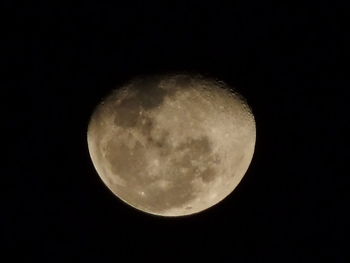 Low angle view of moon in sky