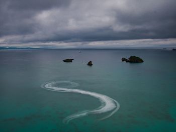 Scenic view of sea against sky