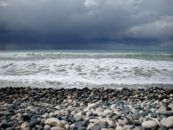 Scenic view of sea against sky