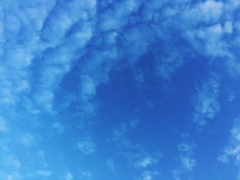 Low angle view of blue sky