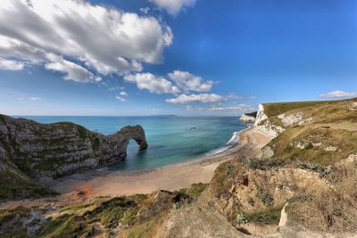 Scenic view of sea against sky