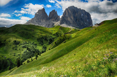 Scenic view of landscape against sky