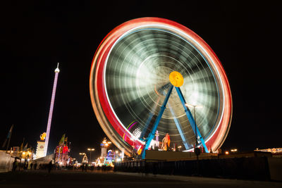 Ferris wheel at night