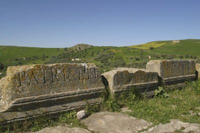 Old ruins against clear sky