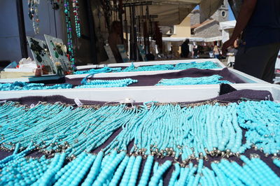 Panoramic view of market stall