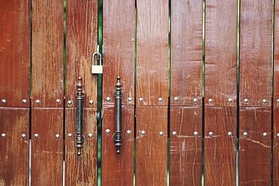 Full frame shot of wooden door