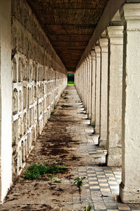 Corridor at central cemetery of bogota