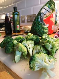 Close-up of vegetables on table