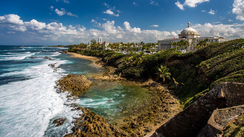 Scenic view of sea against sky