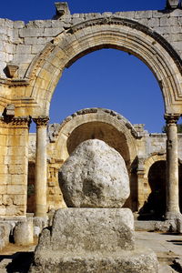 View of historical building against clear sky