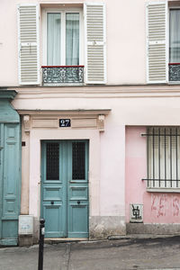 Exterior of residential building