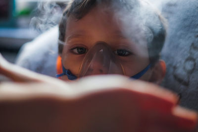 Close-up portrait of boy