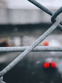 Close-up of fence