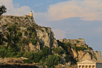 View of castle on mountain