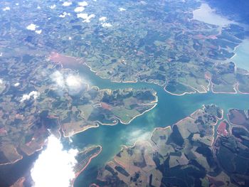 Aerial view of landscape