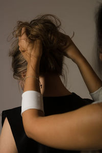 Woman looking at camera