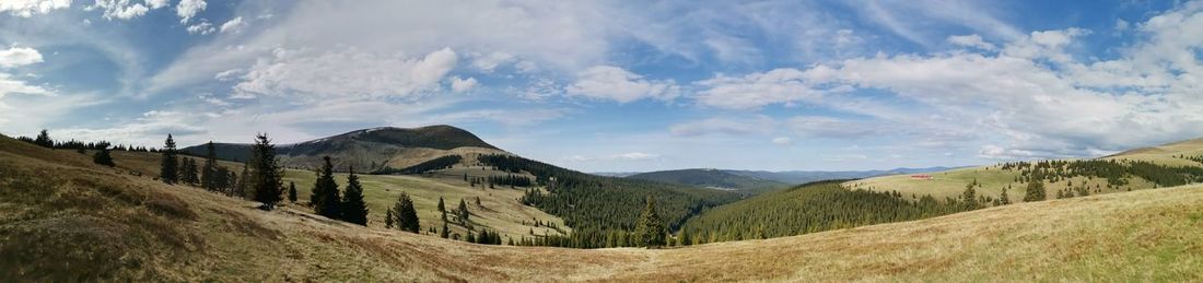 Panoramic view of landscape against sky