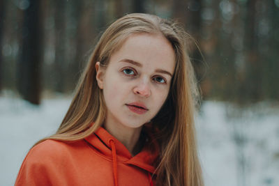 Portrait of young woman