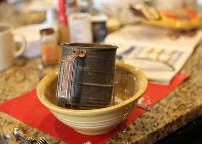 Close-up of drink on table