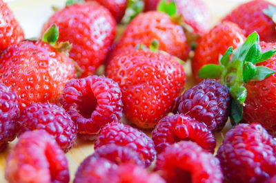 Full frame shot of strawberries