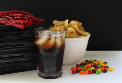 Close-up of drink on table