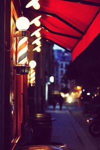 Illuminated city at night