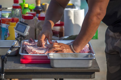 Recording of beef preparation