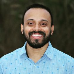 Portrait of smiling mid adult man