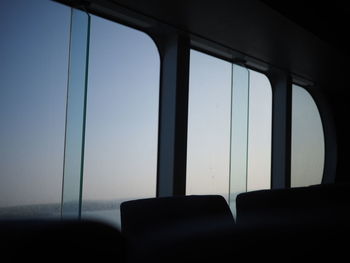 Close-up of window against clear sky