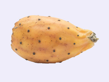 High angle view of lemon on white background