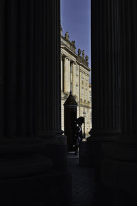 Silhouette of building