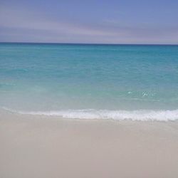 View of sea against cloudy sky