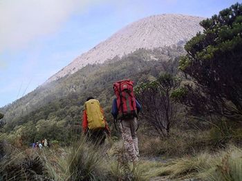 Man standing on mountain