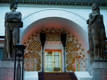 Facade of ornate gate