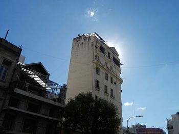 Low angle view of buildings against sky