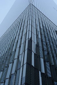 Low angle view of modern building against sky