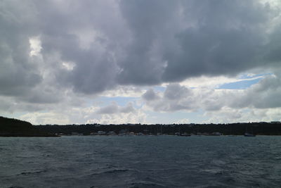 Panoramic view of sea against sky