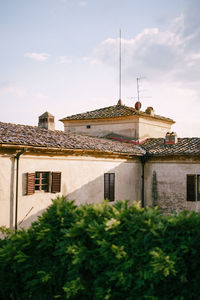 Low angle view of building against sky