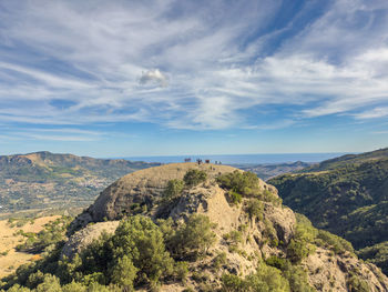 Pietra tonda, one of the largest rock formations in the aspromonte national park.