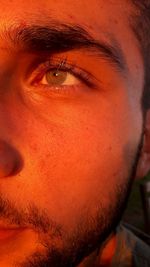 Close-up portrait of young man