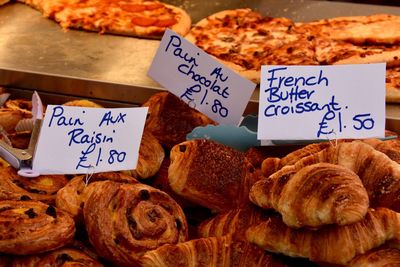 Close-up of food for sale in store